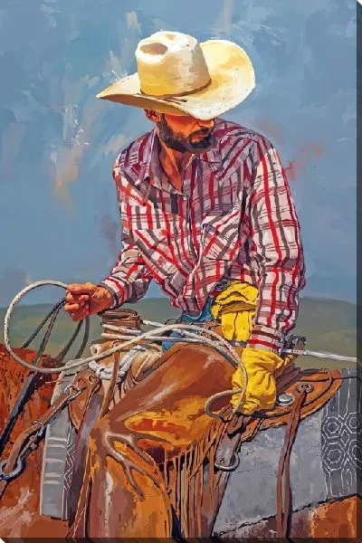 Картина маслом Мужчина-ковбой