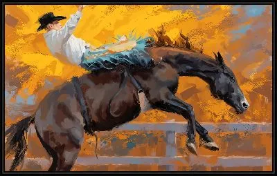 Ковбой и лошадь