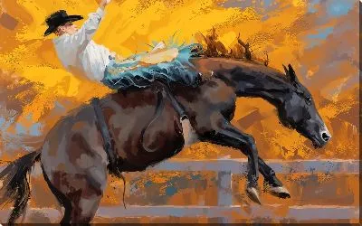 Ковбой и лошадь