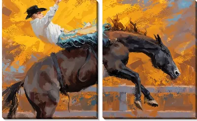 Ковбой и лошадь