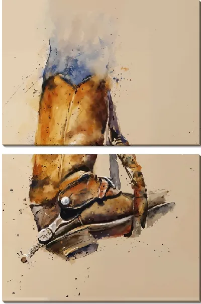 Модульная картина Ковбойские сапоги