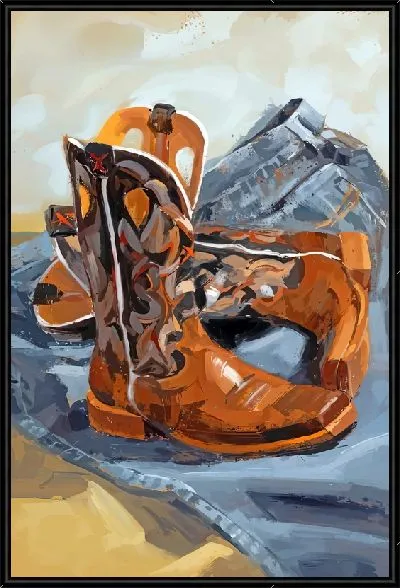 Картина Ковбойские сапоги №3