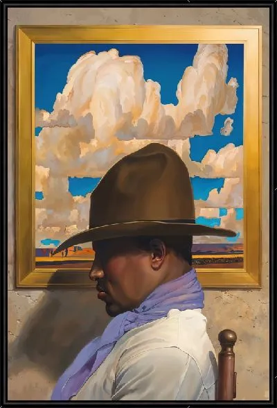 Картина Заснувший ковбой у картины