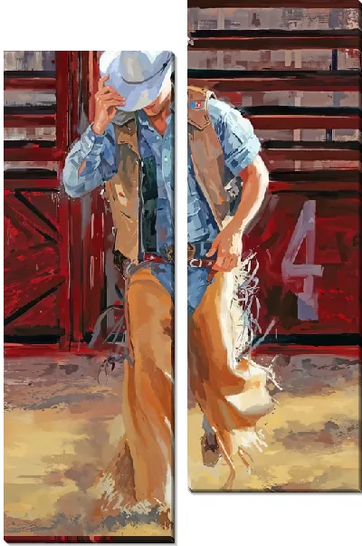 Модульная картина Стильный ковбой