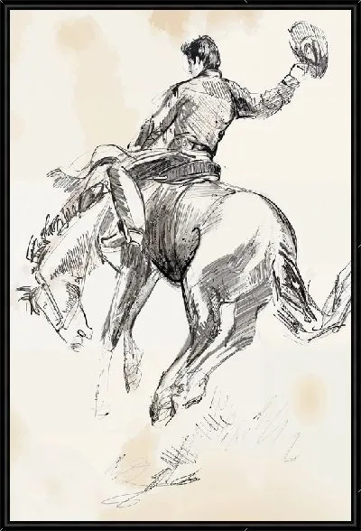 Картина Ковбой с шляпой