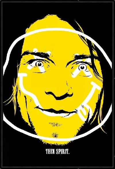 Картина Желтое лицо Курта Кобейна