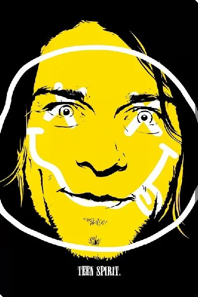 Картина маслом Желтое лицо Курта Кобейна