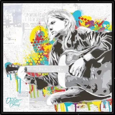 Картина Курт Кобейн в стиле арт