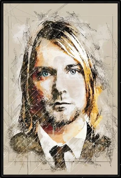 Картина Портрет Курта Кобейна