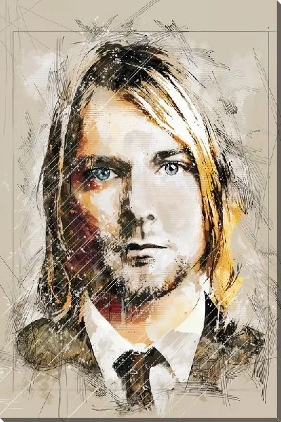 Картина маслом Портрет Курта Кобейна