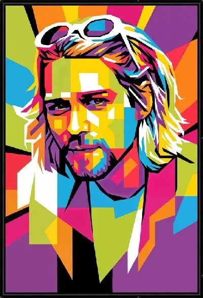 Картина Поп-арт портрет Нирвана - Курт Кобейн