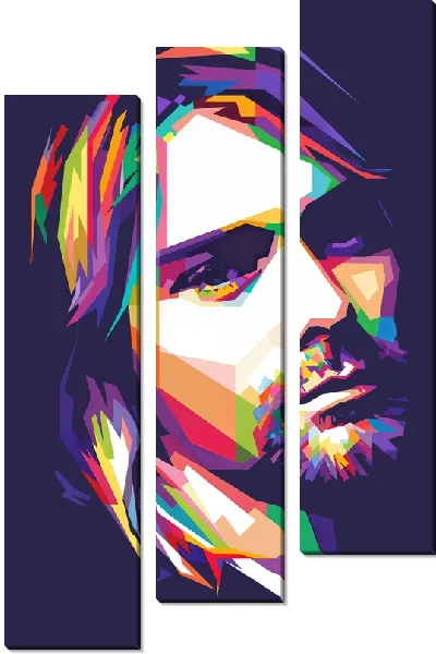 Модульная картина Курт Кобейн