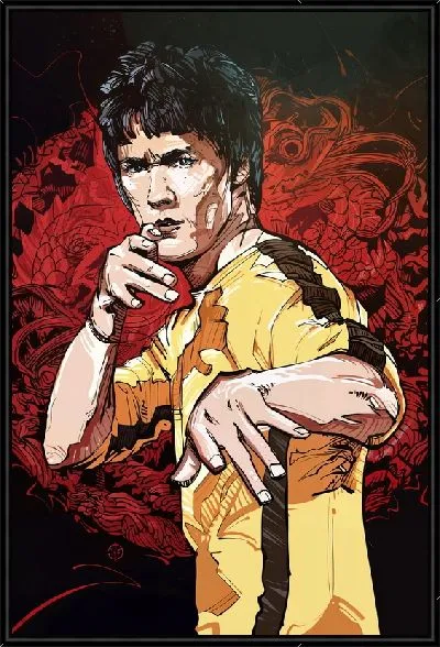 Картина Брюс Ли кунг-фу