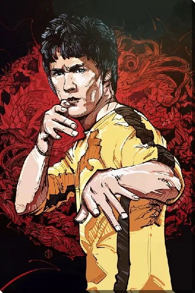 Картина маслом Брюс Ли кунг-фу