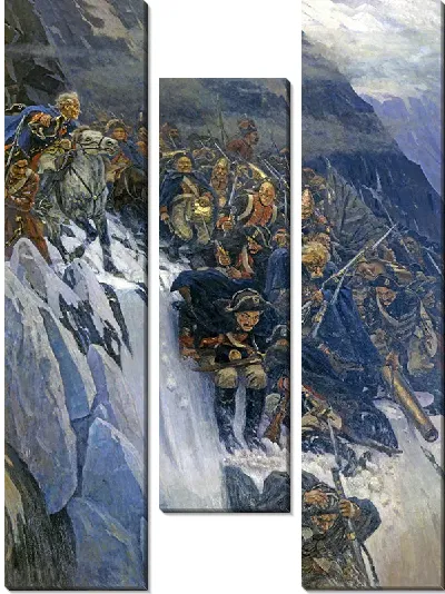 Картина Переход Суворова через Альпы в 1799 году