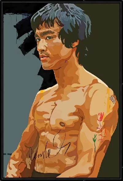 Картина Портрет актера Брюса Ли
