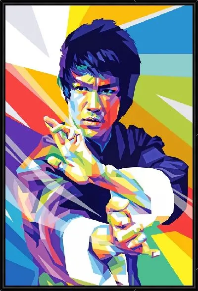 Картина Кунг-фу в исполнении Брюса Ли