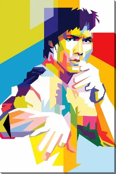 Постер Брюс Ли и боевое искусство кунг-фу