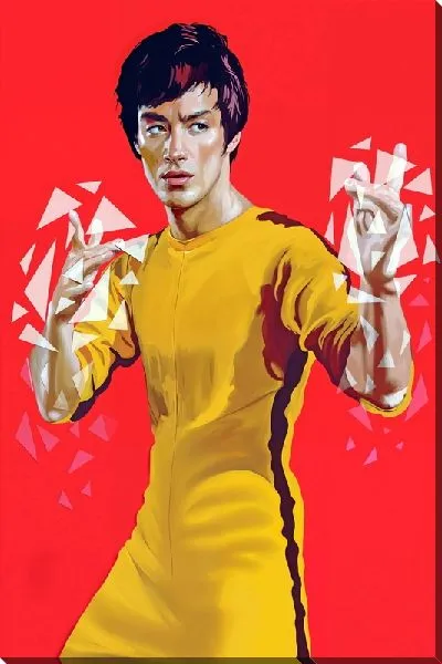 Картина маслом Брюс Ли и могучий кунг-фу