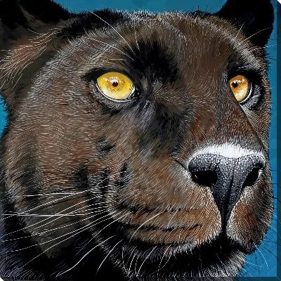 Картина маслом Мордочка пантеры