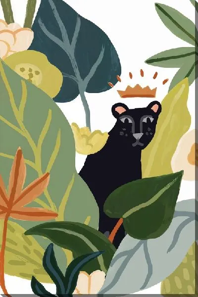 Картина маслом Пантера с короной