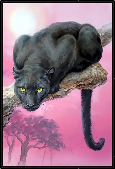 Картина Пантера на ветке