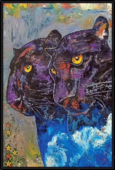 Картина Две пантеры