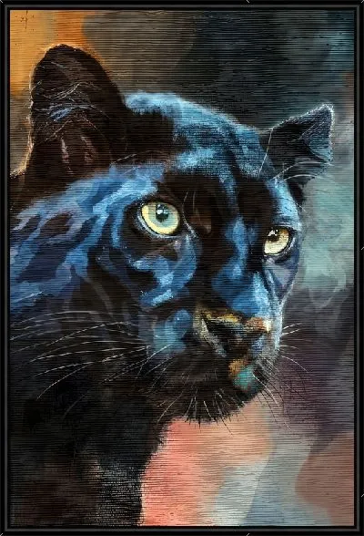 Картина Пантера на размытом фоне