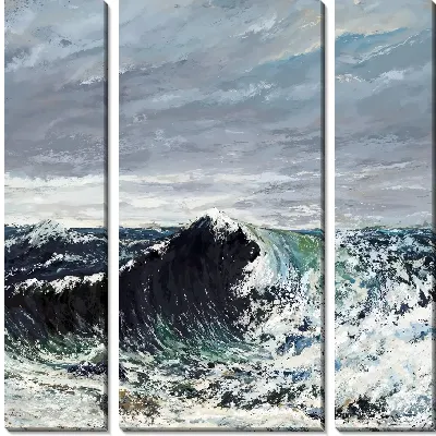 Модульная картина Темная волна