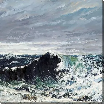 Картина маслом Темная волна