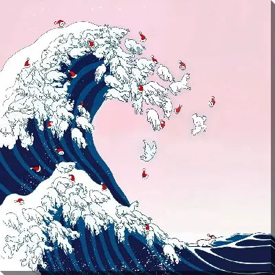 Картина маслом Волны с барашками