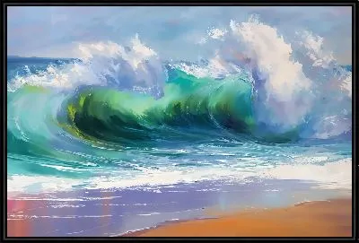 Картина Морской пейзаж с волной