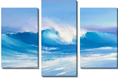 Модульная картина Красивая волна