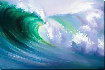 Картина маслом Лазурная волна №21