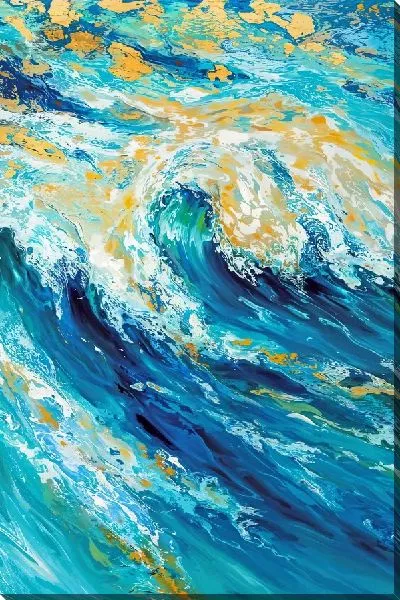 Картина маслом Бегущие волны