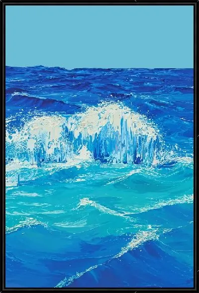 Картина Пенное море и волны