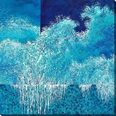 Картина маслом Текстурные волны