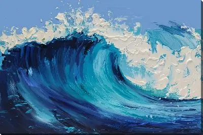 Картина маслом Пастозная волна