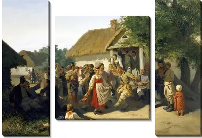 Картина Хоровод в Курской губернии (Round Dance in the province of Kursk)