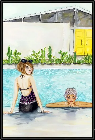 Картина Девушки в бассейне