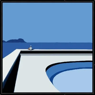 Бассейн в стили минимализм