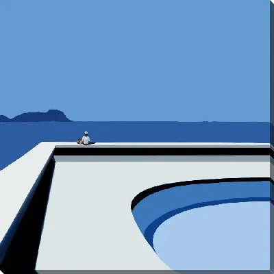 Бассейн в стили минимализм