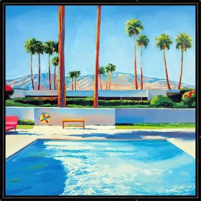 Картина Бассейн и пальмы