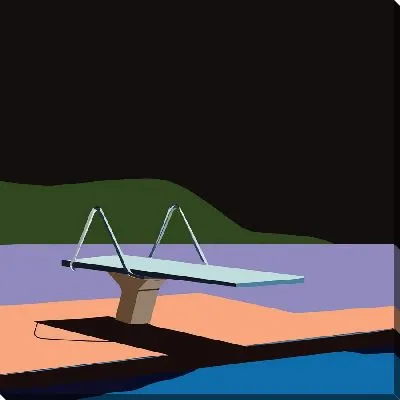 Трамплин у бассейна