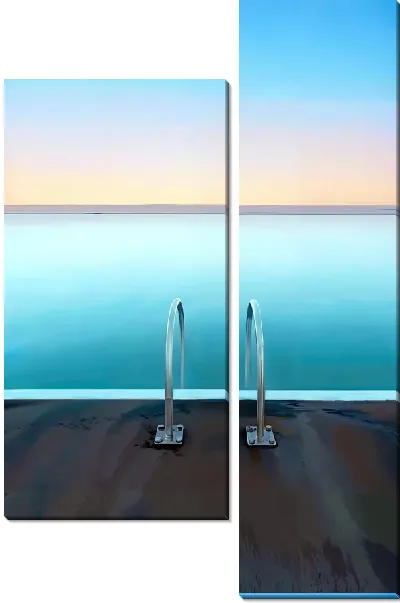 Модульная картина Бассейн в стиле минимализм