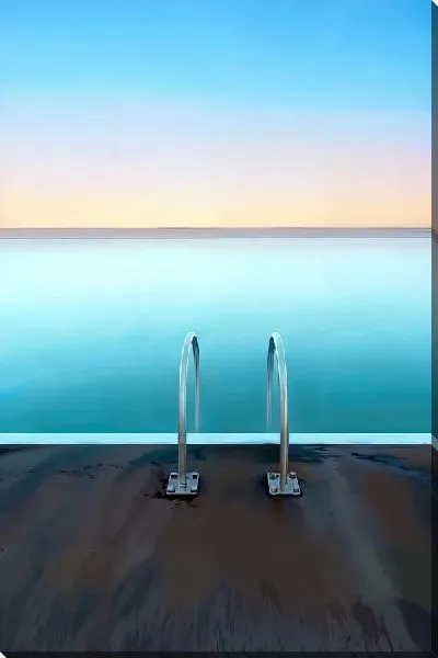 Картина маслом Бассейн в стиле минимализм