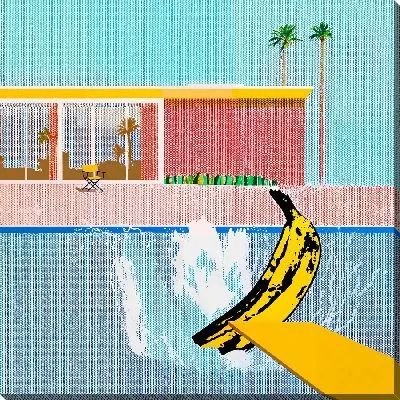 Банан в бассейне