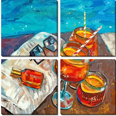 Апероль Шприц у бассейна