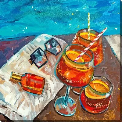 Апероль Шприц у бассейна