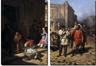 Картина В осаждённом Севастополе (In the besieged Sevastopol)